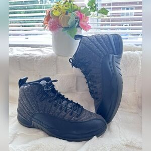 Jordan 12 Retro Wool Dark Black a Sneakers